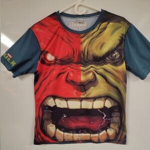 NWOT Hulk Youth Marvel Angry Classic Tee, Full Front Graphic. Youth L/XL